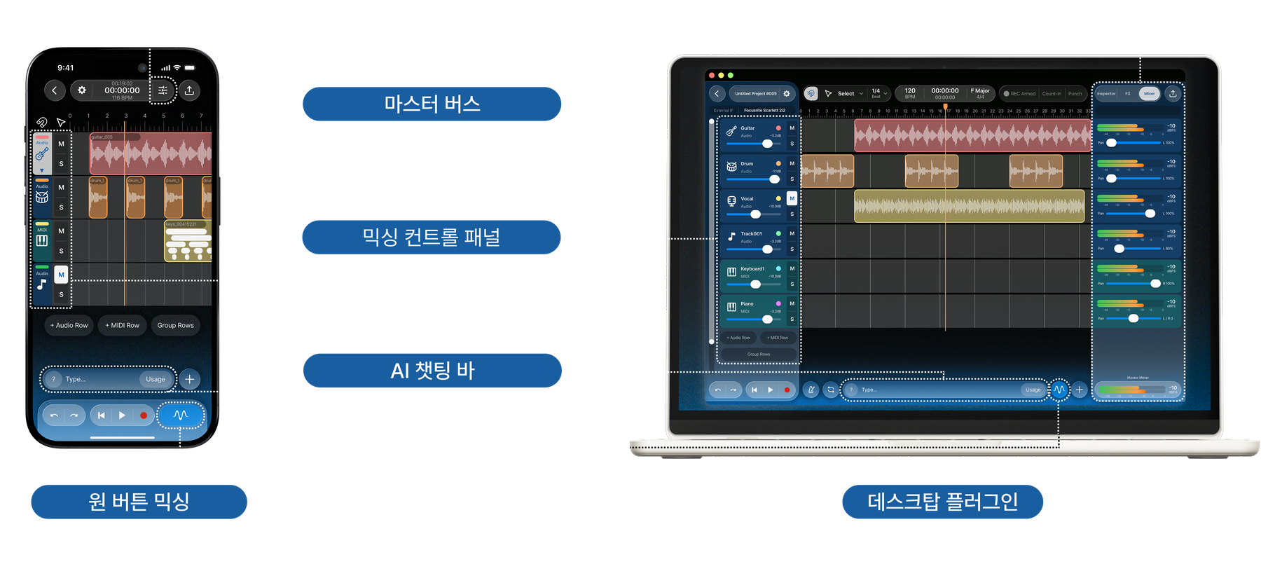 Mixroom 인터페이스 안내