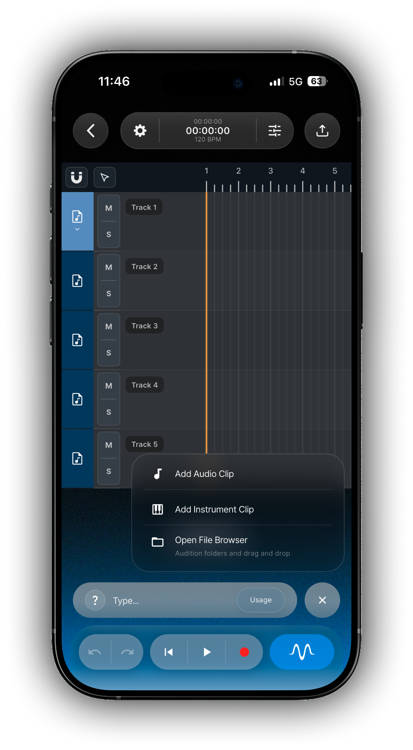 Mixroom on iPhone